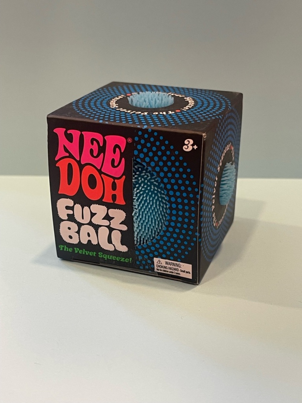 Fuzz Ball Velvet Squeeze - Blue